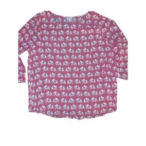 PIXLEY elephant print top size XL